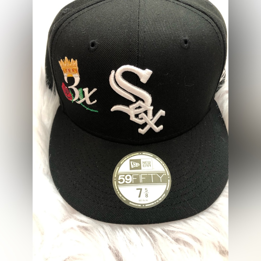 White six baseball hat